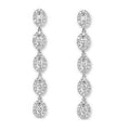 18K Gold 1.20 CTW Diamond Drop Earrings G-H/Si - Pobjoy Diamonds