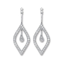 Load image into Gallery viewer, 18K White Gold Diamond Drop Earrings 0.80 Carat - Pobjoy Diamonds