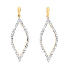 Load image into Gallery viewer, 9K Yellow Gold Diamond Drop Earrings 0.30 CTW - Pobjoy Diamonds
