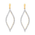 9K Yellow Gold Diamond Drop Earrings 0.30 CTW - Pobjoy Diamonds