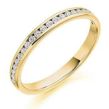 Load image into Gallery viewer, Channel Set Diamond Half Eternity Ring 0.25 Carat - Pobjoy Diamonds
