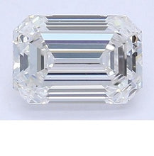 Load image into Gallery viewer, 9K Gold Claw Set Lab Grown Emerald Cut Diamond Pendant &amp; Neck Chain - 0.50 Carat F/VS2 - Pobjoy Diamonds
