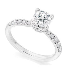 Load image into Gallery viewer, Hidden Lab Grown Diamond Halo Engagement Ring 2.45 Carats 