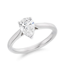 Load image into Gallery viewer, 1.25 Carat Pear Cut Lab Grown Diamond Ring E/VS1 - Pobjoy Diamonds
