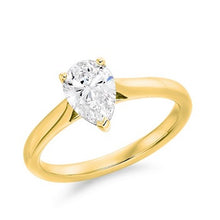Load image into Gallery viewer, 1.25 Carat Pear Cut Lab Grown Diamond Ring E/VS1 - Pobjoy Diamonds