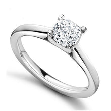 Load image into Gallery viewer, Platinum 2.00 Carat Cushion Brilliant Cut Lab Grown Diamond Ring