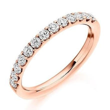 Load image into Gallery viewer, Claw Set Diamond Half Eternity Ring 0.50 Carat - Pobjoy Diamonds