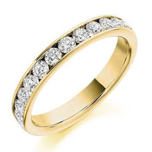 Load image into Gallery viewer, Channel Set Diamond Half Eternity 0.75 Carat - Pobjoy Diamonds