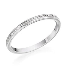 Load image into Gallery viewer, Channel Set Diamond Half Eternity Ring 0.07 Carat - Pobjoy Diamonds