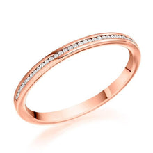 Load image into Gallery viewer, Channel Set Diamond Half Eternity Ring 0.07 Carat - Pobjoy Diamonds