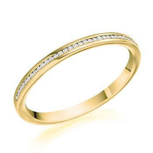 Load image into Gallery viewer, Channel Set Diamond Half Eternity Ring 0.07 Carat - Pobjoy Diamonds