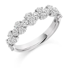 Load image into Gallery viewer, Claw Set Patterned Design Diamond Half Eternity 1.20 Carat - Pobjoy Diamonds