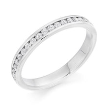 Load image into Gallery viewer, Channel Set Diamond Half Eternity Ring 0.33 Carat - Pobjoy Diamonds