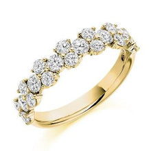 Load image into Gallery viewer, Claw Set Patterned Design Diamond Half Eternity 1.20 Carat - Pobjoy Diamonds