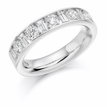 Load image into Gallery viewer, Channel Set Mixed Cut Diamond Half Eternity 1.50 Carat - Pobjoy Diamonds