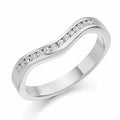 Channel Set Shaped & Cutaway Diamond Half Eternity 0.16 Carat - Pobjoy Diamonds