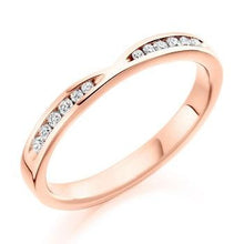 Load image into Gallery viewer, Channel Set Cutaway Diamond Half Eternity 0.18 Carat - Pobjoy Diamonds