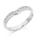 Channel Set Shaped Diamond Half Eternity 0.30 Carat - Pobjoy Diamonds