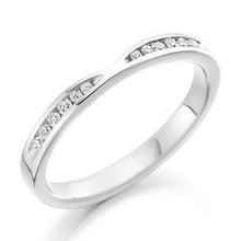 Load image into Gallery viewer, Channel Set Cutaway Diamond Half Eternity 0.18 Carat - Pobjoy Diamonds