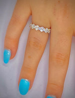 18K Gold 1.50 CTW Round Cut Diamond Full Eternity - SAMPLE RING - Pobjoy Diamonds
