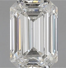 Load image into Gallery viewer, 18K Gold Emerald Cut Solitaire Ring With Diamond Set Shoulders 1.00 CTW- G/VS2 - Pobjoy Diamonds