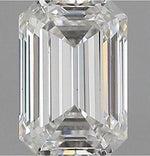 18K Gold 0.70 Carat Emerald or Radiant Brilliant Cut Diamond Ring - F/VS2