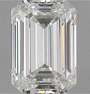 18K Gold 0.70 Carat Emerald Cut Solitaire Diamond Engagement Ring - G/VS2 - Pobjoy Diamonds