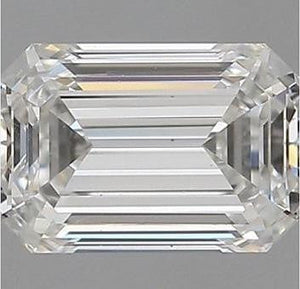 18K Gold 0.75 Carat Emerald Cut Solitaire Lab Grown Diamond Engagement Ring - F/VS1 - Pobjoy Diamonds