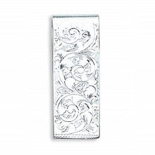 Load image into Gallery viewer, Sterling Silver Engraved Money Clip - Pobjoy Diamonds