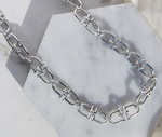 Handmade Sterling Silver Ladies Equine Interlinked Necklace - Pobjoy Diamonds