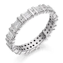 Load image into Gallery viewer, Bar Set Mixed Cut Diamond Full Eternity 1.00 Carat - Pobjoy Diamonds