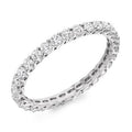 Claw Set Round Brilliant Cut Diamond Full Eternity 1.00 Carat - Pobjoy Diamonds