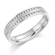 Load image into Gallery viewer, Twin Row Channel Set Diamond Full Eternity 0.55 Carat - Pobjoy Diamonds