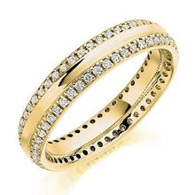 Load image into Gallery viewer, Twin Diamond Edged Full Eternity Ring 0.50 Carat - Pobjoy Diamonds