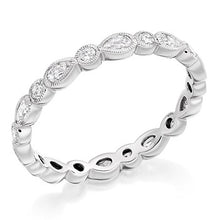 Load image into Gallery viewer, Rubover Set &amp; Milgrain Edged Diamond Full Eternity 0.75 Carat - Pobjoy Diamonds