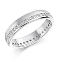 Offset Round Brilliant Cut Diamond Full Eternity 0.50 Carat - Pobjoy Diamonds