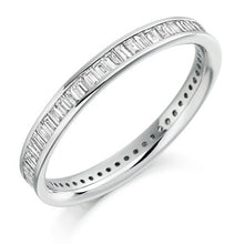 Load image into Gallery viewer, Channel Set Baguette Cut Diamond Full Eternity 0.75 Carat - Pobjoy Diamonds