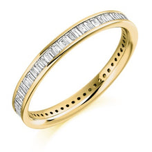 Load image into Gallery viewer, Channel Set Baguette Cut Diamond Full Eternity 0.75 Carat - Pobjoy Diamonds