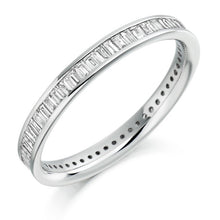 Load image into Gallery viewer, Channel Set Baguette Cut Diamond Full Eternity 1.05 Carat - Pobjoy Diamonds