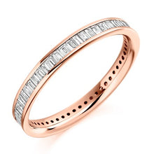 Load image into Gallery viewer, Channel Set Baguette Cut Diamond Full Eternity 1.05 Carat - Pobjoy Diamonds