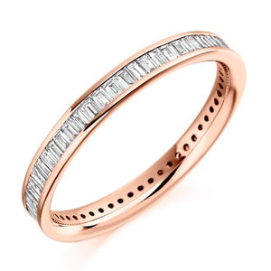 Channel Set Baguette Cut Diamond Full Eternity 1.05 Carat - Pobjoy Diamonds