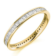 Load image into Gallery viewer, Channel Set Baguette Cut Diamond Full Eternity 1.05 Carat - Pobjoy Diamonds