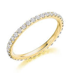 Claw Set Round Brilliant Cut Diamond Full Eternity 0.60 Carat - Pobjoy Diamonds