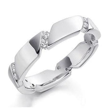 Load image into Gallery viewer, 18K White Gold Contemporary Full Eternity/Right Hand Ring 0.20 CTW - Pobjoy Diamonds