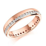 Offset Round Brilliant Cut Diamond Full Eternity 0.50 Carat - Pobjoy Diamonds