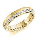 Offset Round Brilliant Cut Diamond Full Eternity 0.50 Carat - Pobjoy Diamonds