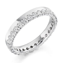 Load image into Gallery viewer, Offset Round Brilliant Cut Diamond Full Eternity 1.00 Carat - Pobjoy Diamonds