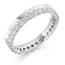 Load image into Gallery viewer, Offset Round Brilliant Cut Diamond Full Eternity 1.00 Carat - Pobjoy Diamonds