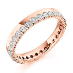 Offset Round Brilliant Cut Diamond Full Eternity 1.00 Carat - Pobjoy Diamonds