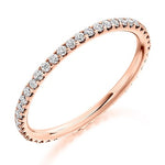 Claw Set Round Brilliant Cut Diamond Full Eternity 0.50 Carat - Pobjoy Diamonds
